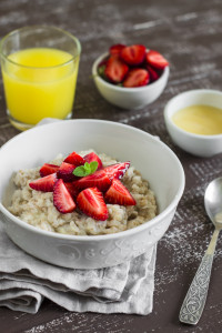 Oj and oatmeal are said to help with stress management.